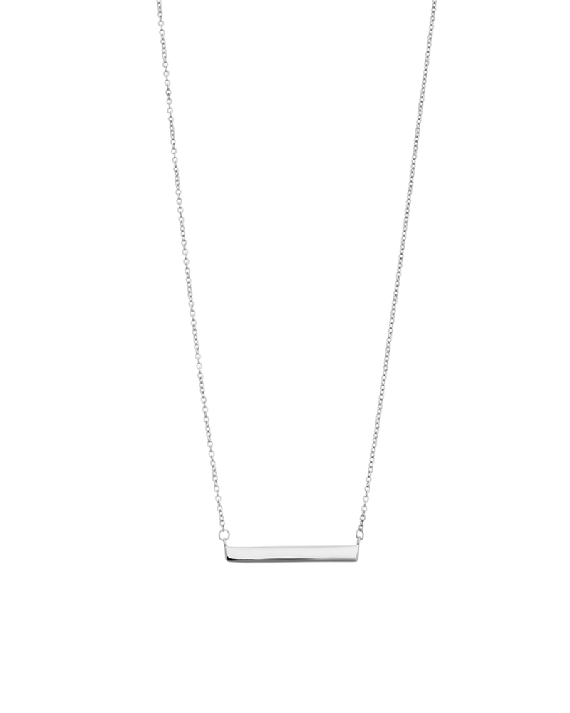 Engravable Bar Necklace (sterling silver)