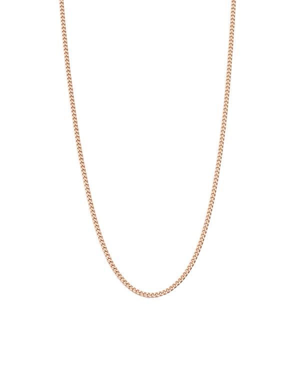 Bespoke Curb Chain 22" to 25" (18k-rose gold-vermeil)