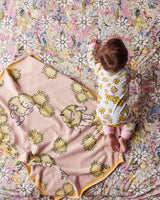 Wattle Baby Pink Cotton Knitted Blanket