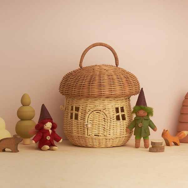 Rattan Mushroom Basket