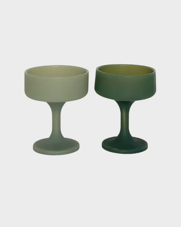 Sage + Olive | Mecc | Silicone Unbreakable Cocktail Glasses
